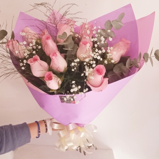 15 rosas en papel Manteca