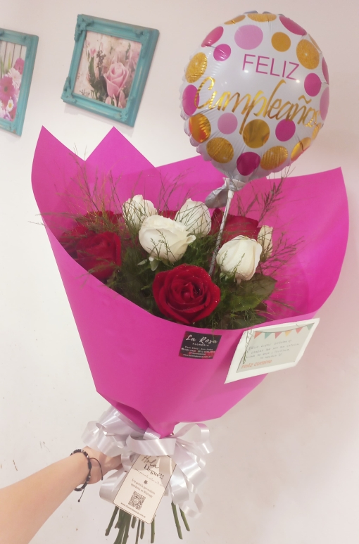Rosas con Globo - Imagen 2