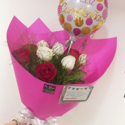 Rosas con Globo