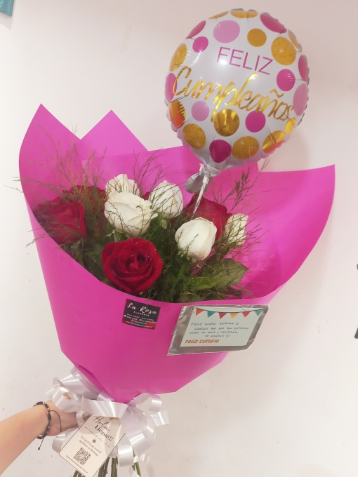 Rosas con Globo
