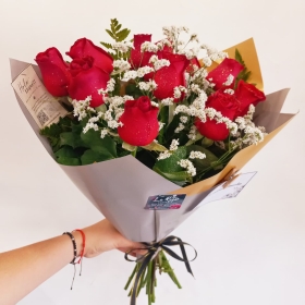 1 doc. de rosas en papel coreano