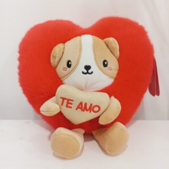 Corazón con cara de oso