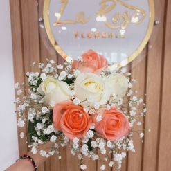 Ramo con 6 rosas - dos colores