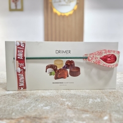 Caja con bombones + Rosa de chocolate